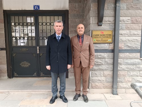 Kaymakamımız Sayın Ali Sırmalı, Fahri Korutürk Mahallesi Muhtarımıza Ziyarette Bulundu